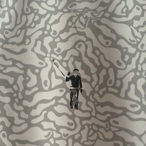 William Murray Golf Gray Patterned Polo